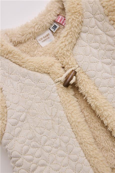 Layette Kız Bebek Bej Yelek