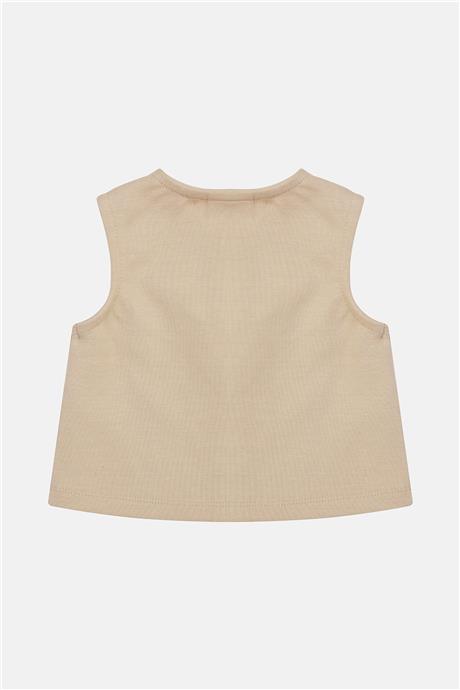 Layette Kız Bebek Bej Yelek