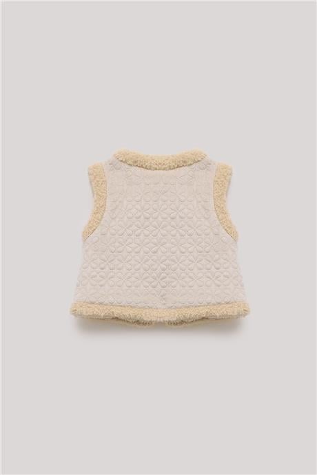Layette Kız Bebek Bej Yelek