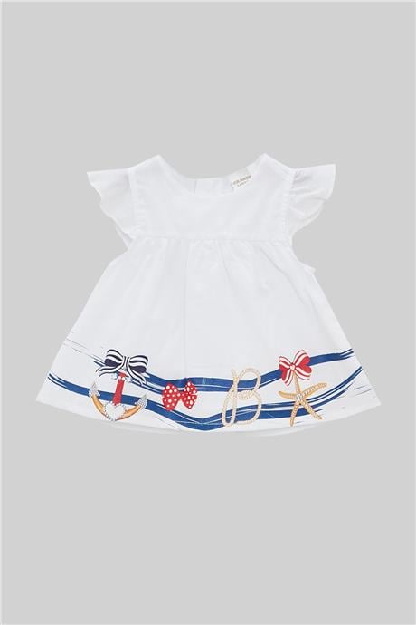 Layette Kız Bebek Beyaz Bluz