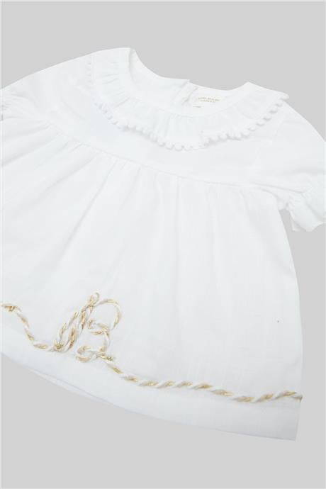 Layette Kız Bebek Beyaz Bluz