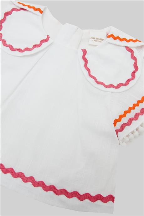 Layette Kız Bebek Beyaz Bluz