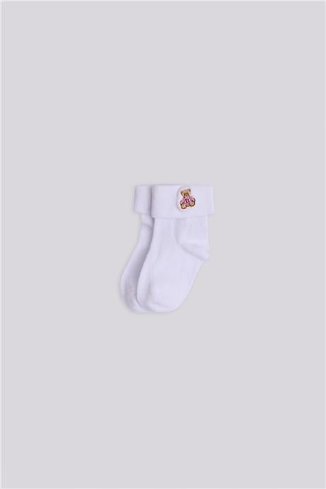 Layette Kız Bebek Beyaz ÇorapLayette Kız Bebek Beyaz Çorap