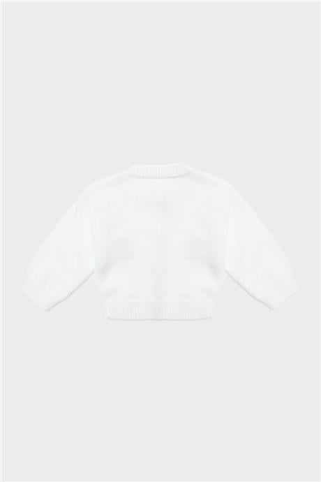 Layette Kız Bebek Beyaz Hırka