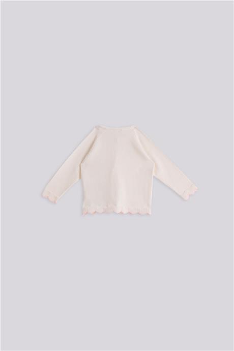Layette Kız Bebek Beyaz HırkaLayette Kız Bebek Beyaz Hırka