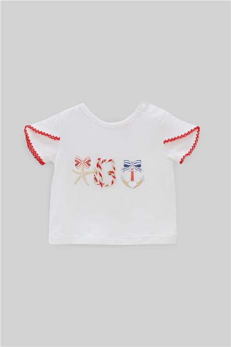 Layette Kız Bebek Beyaz T-Shirt