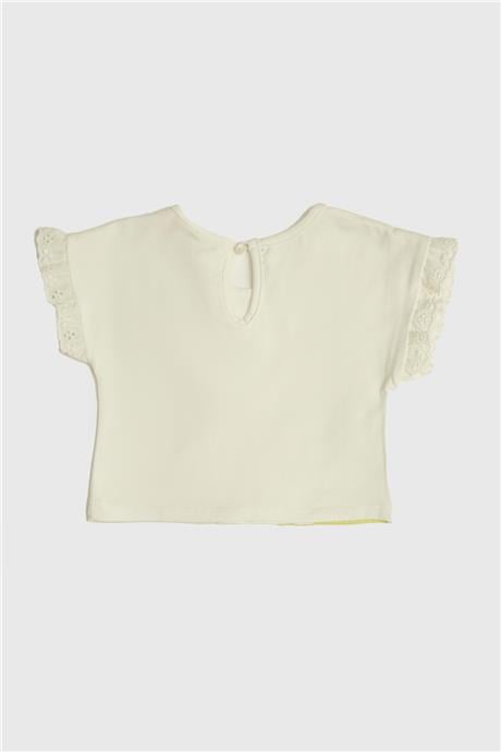 Layette Kız Bebek Beyaz T-Shirt