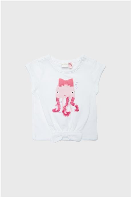 Layette Kız Bebek Beyaz Tshirt