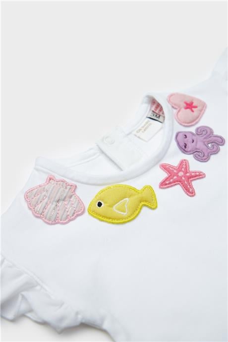 Layette Kız Bebek Beyaz Tshirt