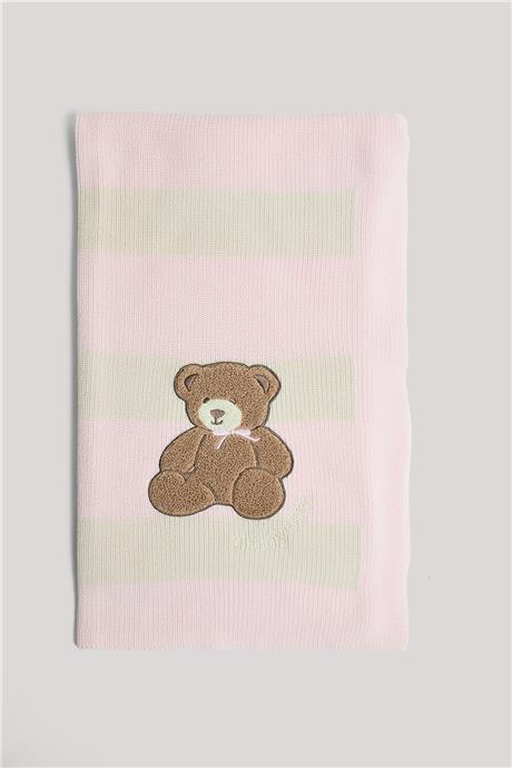 Layette Kız Bebek Çizgili BattaniyeLayette Kız Bebek Çizgili Battaniye