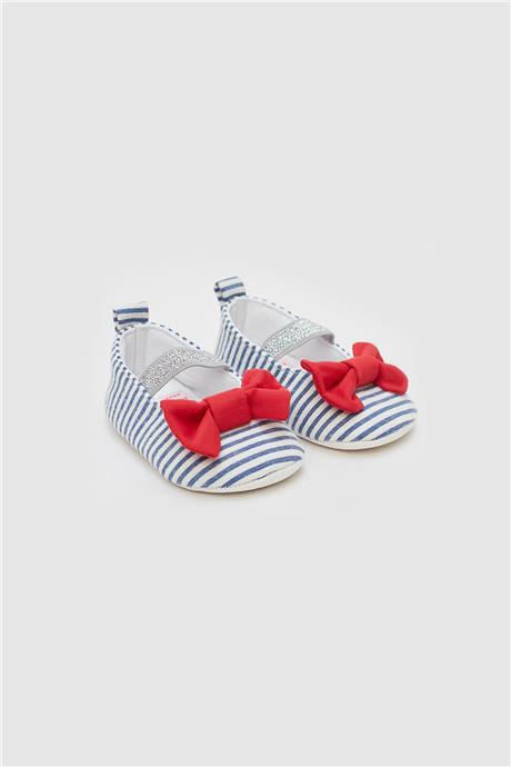 Layette Kız Bebek Çizgili Patik