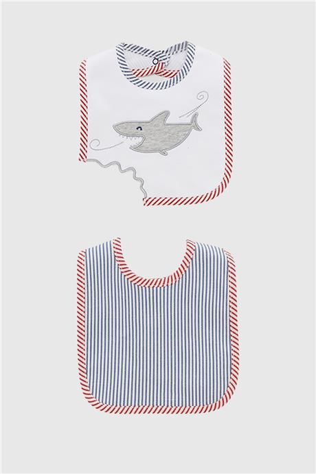 Layette Kız Bebek Desenli 2li Önlük Seti