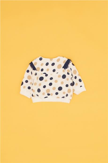 Layette Kız Bebek Desenli 3lü Body Eşofman Takımı