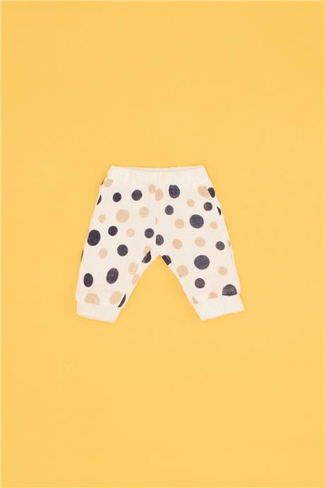 Layette Kız Bebek Desenli 3lü Body Eşofman Takımı