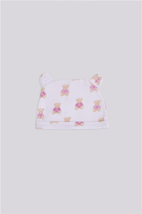 Layette Kız Bebek Desenli BereLayette Kız Bebek Desenli Bere
