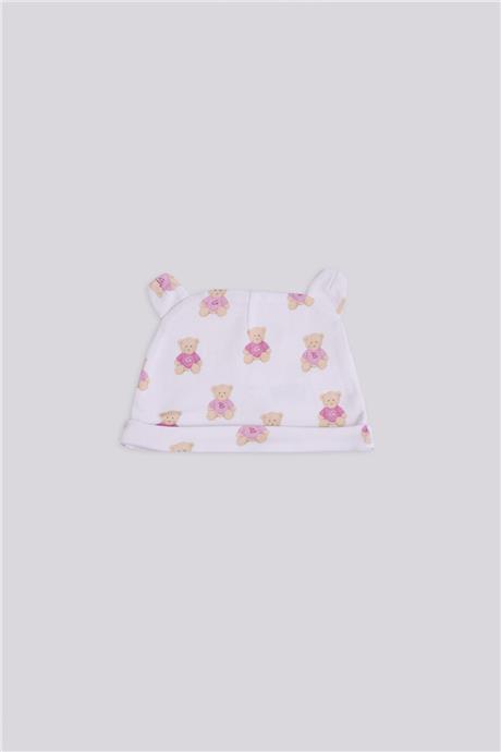 Layette Kız Bebek Desenli BereLayette Kız Bebek Desenli Bere