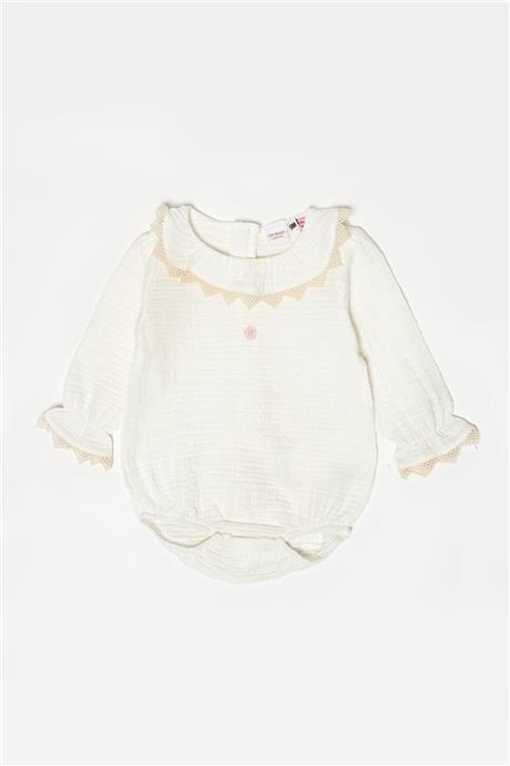 Layette Kız Bebek Desenli Bluz