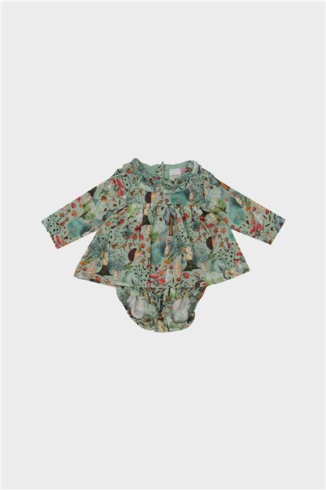 Layette Kız Bebek Desenli Bluz