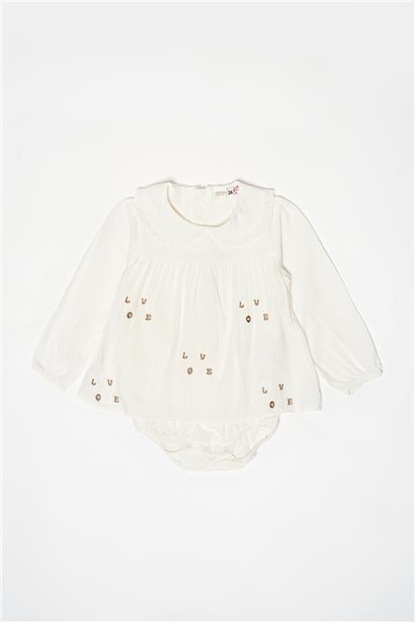 Layette Kız Bebek Desenli Bluz