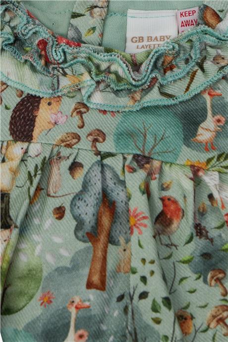 Layette Kız Bebek Desenli Bluz