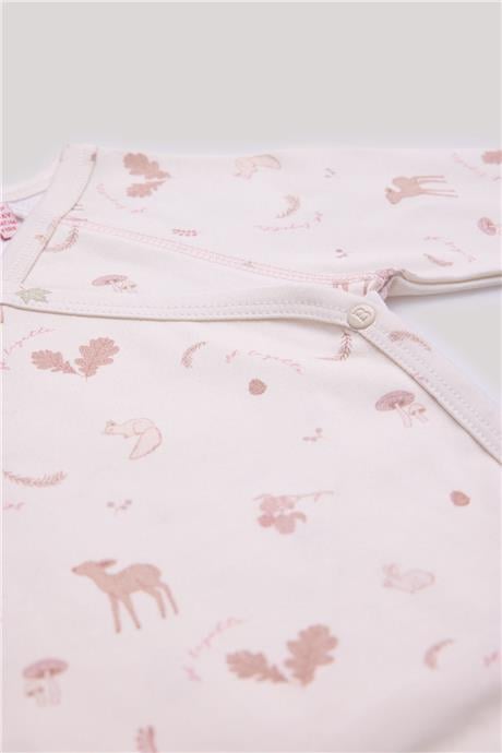 Layette Kız Bebek Desenli Body