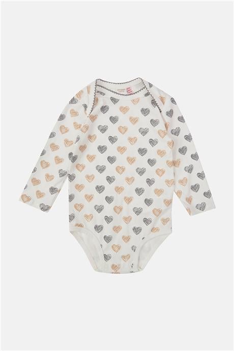 Layette Kız Bebek Desenli Body Set