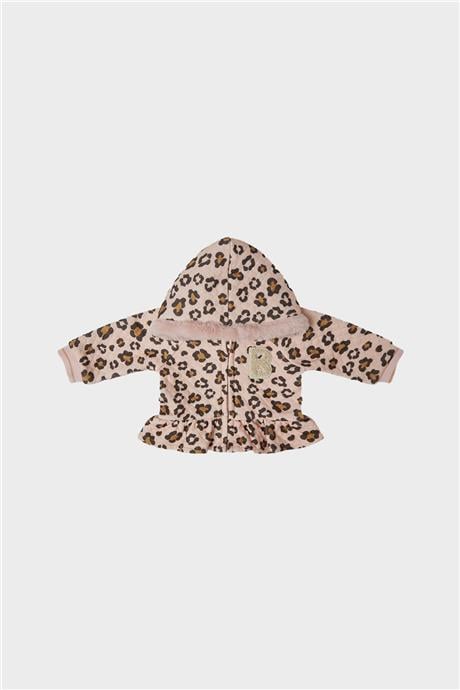 Layette Kız Bebek Desenli Ceket