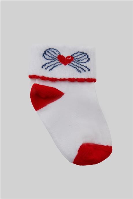 Layette Kız Bebek Desenli Çorap