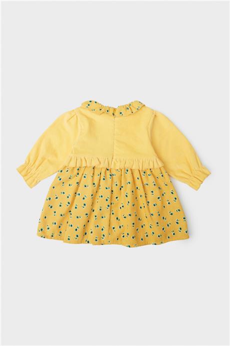 Layette Kız Bebek Desenli Elbise