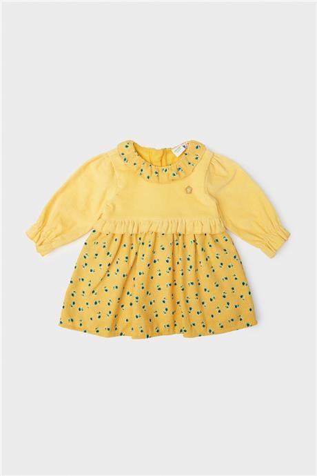 Layette Kız Bebek Desenli Elbise