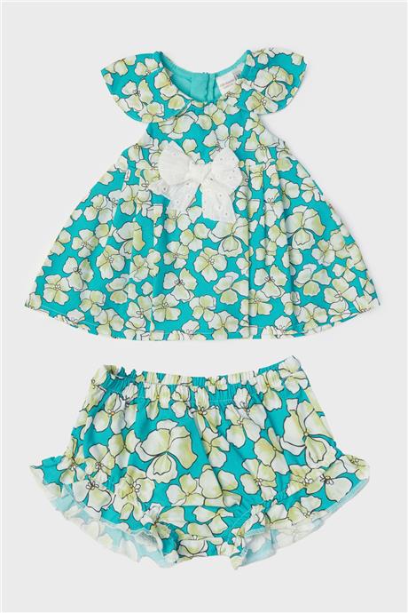 Layette Kız Bebek Desenli Elbise