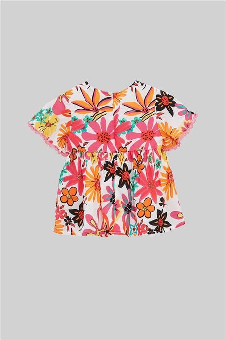 Layette Kız Bebek Desenli Elbise