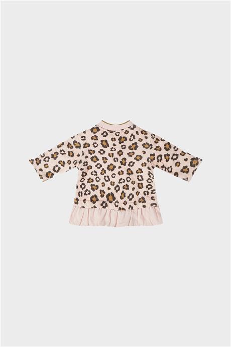 Layette Kız Bebek Desenli Elbise