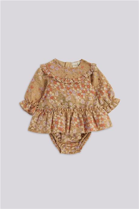 Layette Kız Bebek Desenli ElbiseLayette Kız Bebek Desenli Elbise