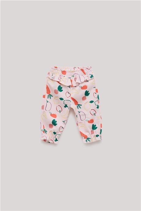 Layette Kız Bebek Desenli Eşofman Altı