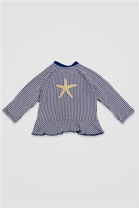 Layette Kız Bebek Desenli Eşofman Üstü