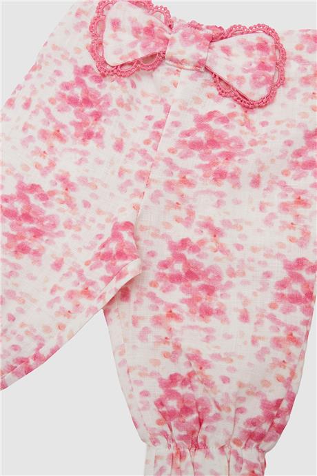 Layette Kız Bebek Desenli Pantolon