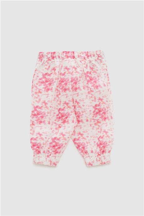 Layette Kız Bebek Desenli Pantolon