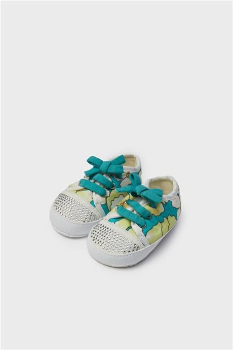 Layette Kız Bebek Desenli Patik