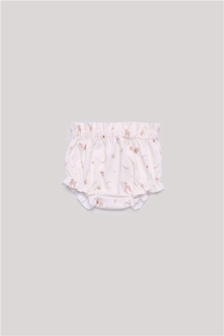 Layette Kız Bebek Desenli Şort