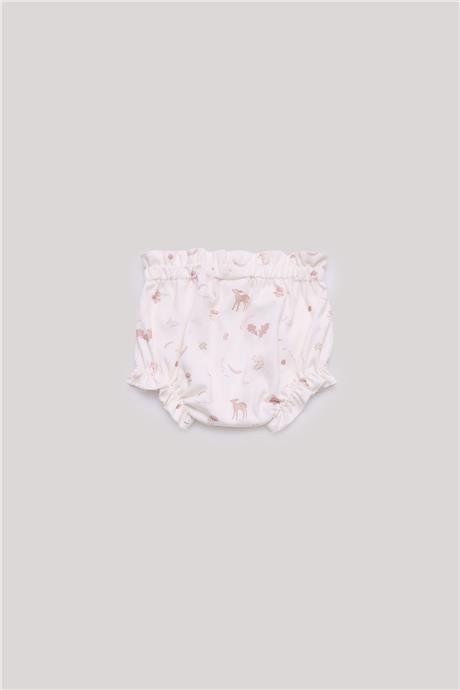 Layette Kız Bebek Desenli Şort