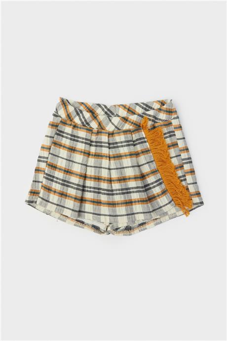 Layette Kız Bebek Desenli Şort Etek