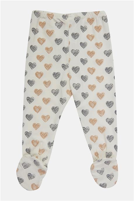 Layette Kız Bebek Desenli Tayt Set