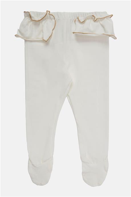 Layette Kız Bebek Desenli Tayt Set