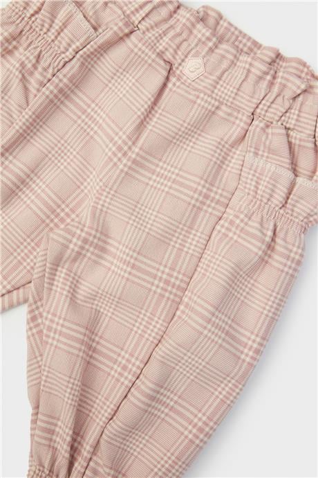 Layette Kız Bebek Ekose Pantolon