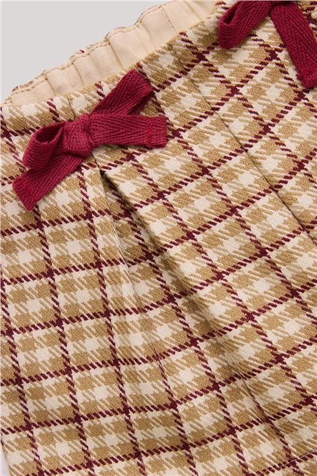 Layette Kız Bebek Ekose Şort