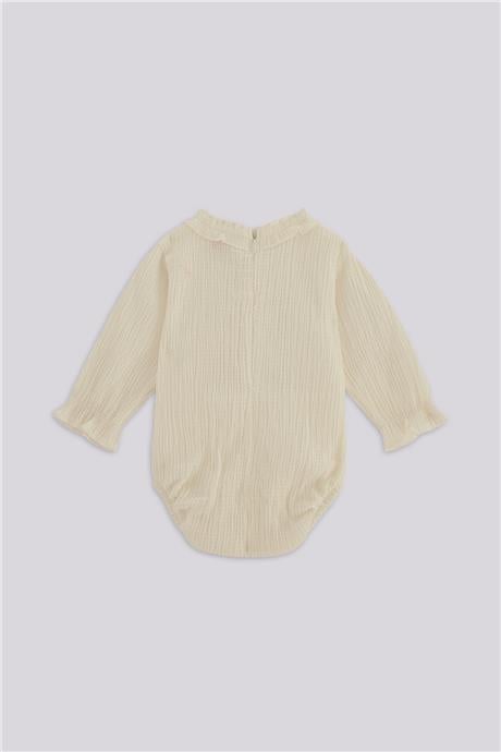 Layette Kız Bebek Ekru BluzLayette Kız Bebek Ekru Bluz