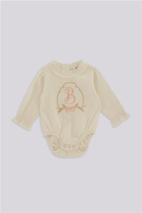 Layette Kız Bebek Ekru BluzLayette Kız Bebek Ekru Bluz