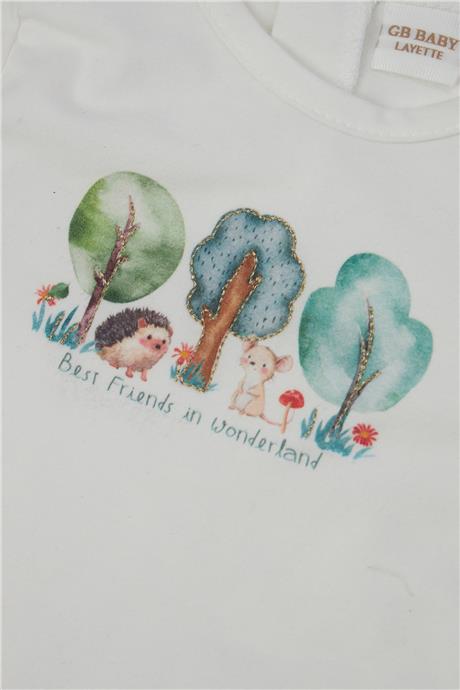 Layette Kız Bebek Ekru Body