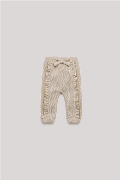 Layette Kız Bebek Ekru Eşofman Altı